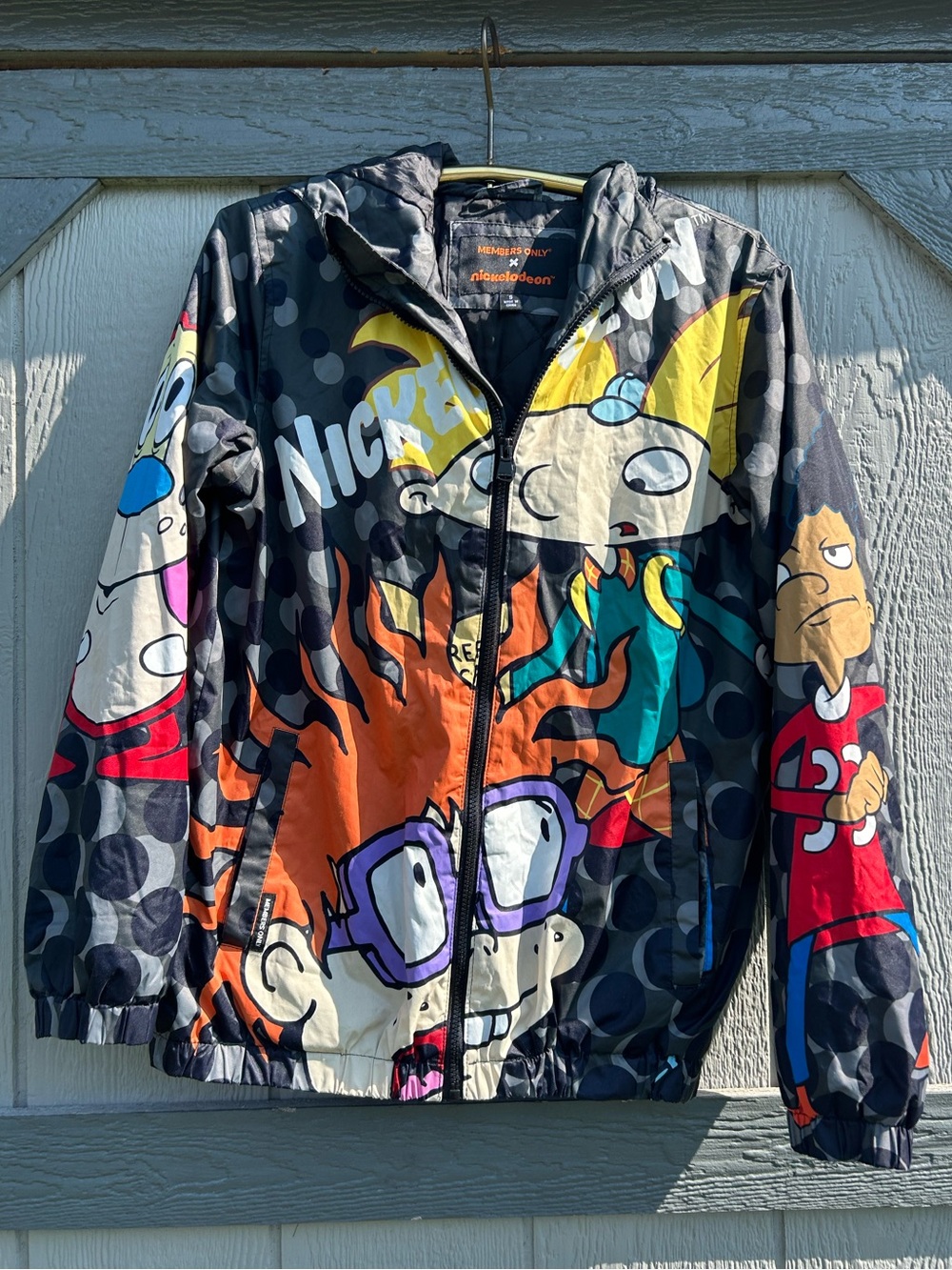 Members Only x Nickelodeon Vintage Cartoon Character Jacket